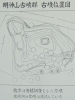 足利市明神山古墳群分布図